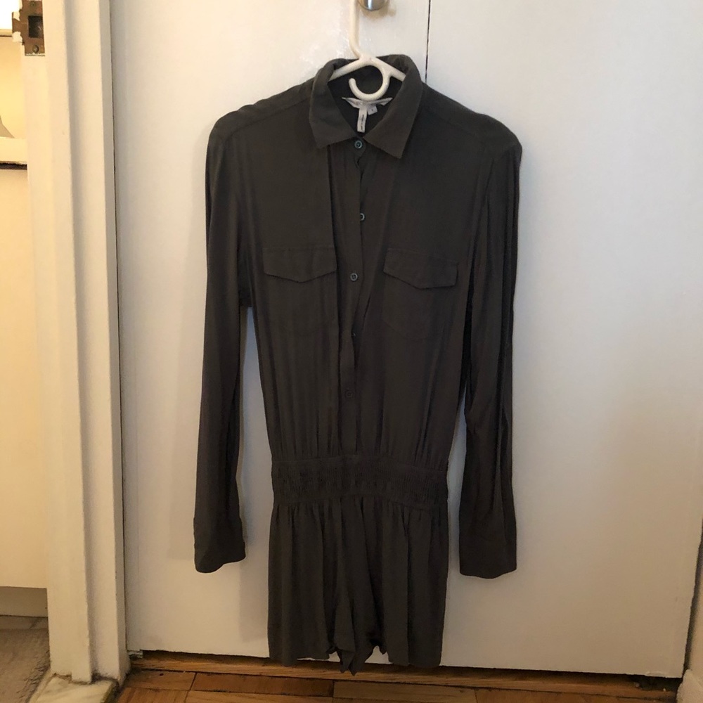 Bcbgeneration Olive Green Romper - image 1